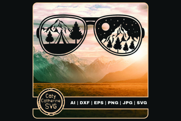 Download Tent Camping Scene Inside Sunglasses - Tent Collection