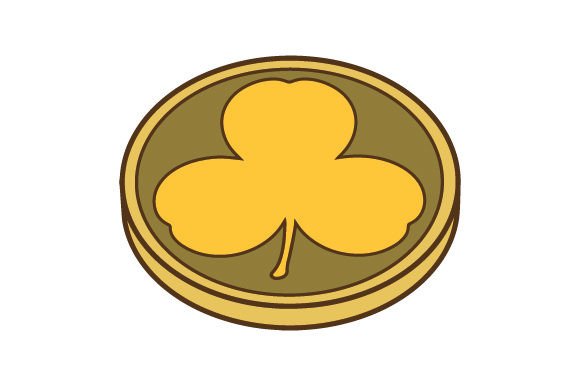 Download Gold Shamrock Coin - Shamrock coin Collection