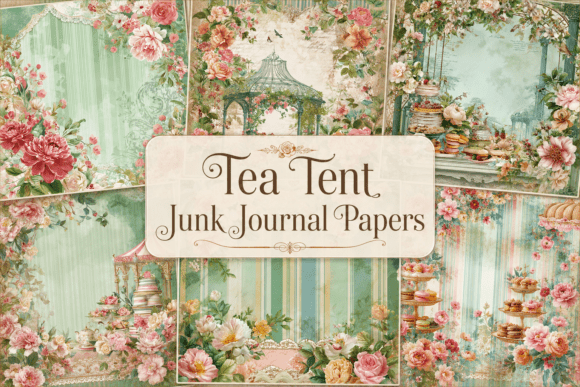 Download Tea Tent Junk Journal Papers - Tent Collection