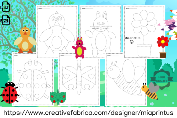 Download Spring Tracing 2D Shapes Activity - Premium Resources