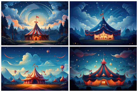 Download 24 Spectacular Circus Tent Illustrations - Tent Collection
